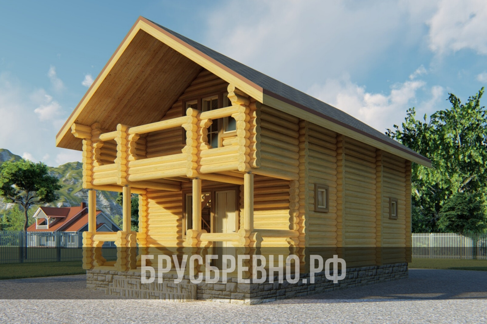 Проект 563 Баня 6х10 бревно 200