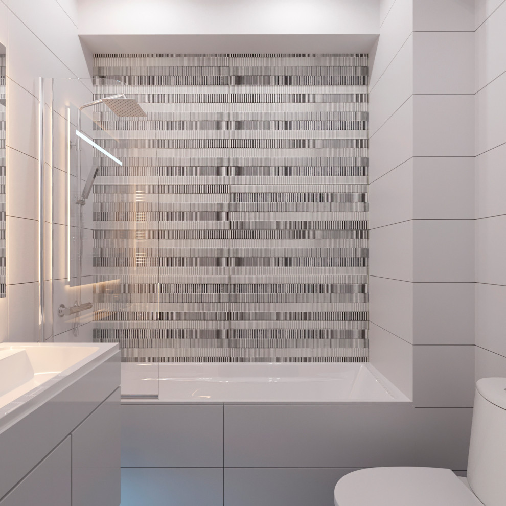 Визуализация проекта квартиры 70 м2 в стиле "Минимализм"