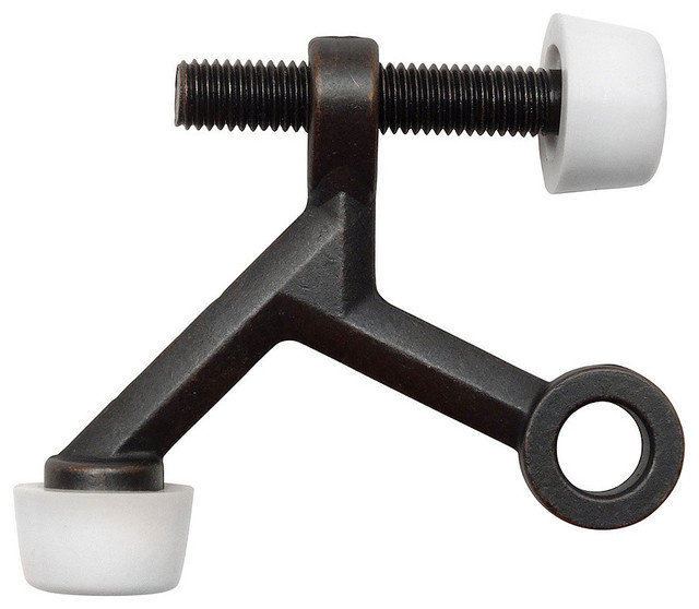 6457 Oil Rubbed Bronze Light Duty Hinge Pin Door Stop Transitional Door Stops by Door