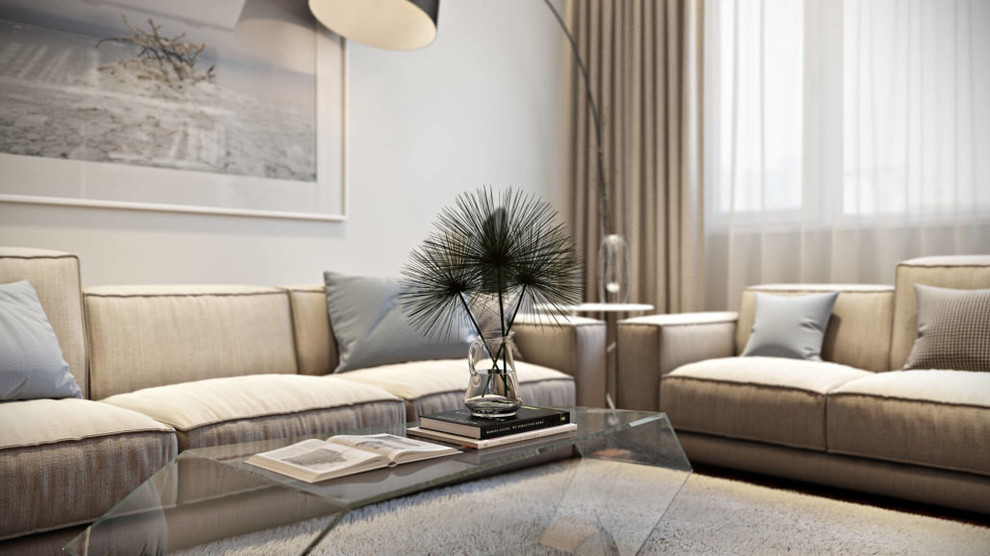 Современный дизайн просторной квартиры