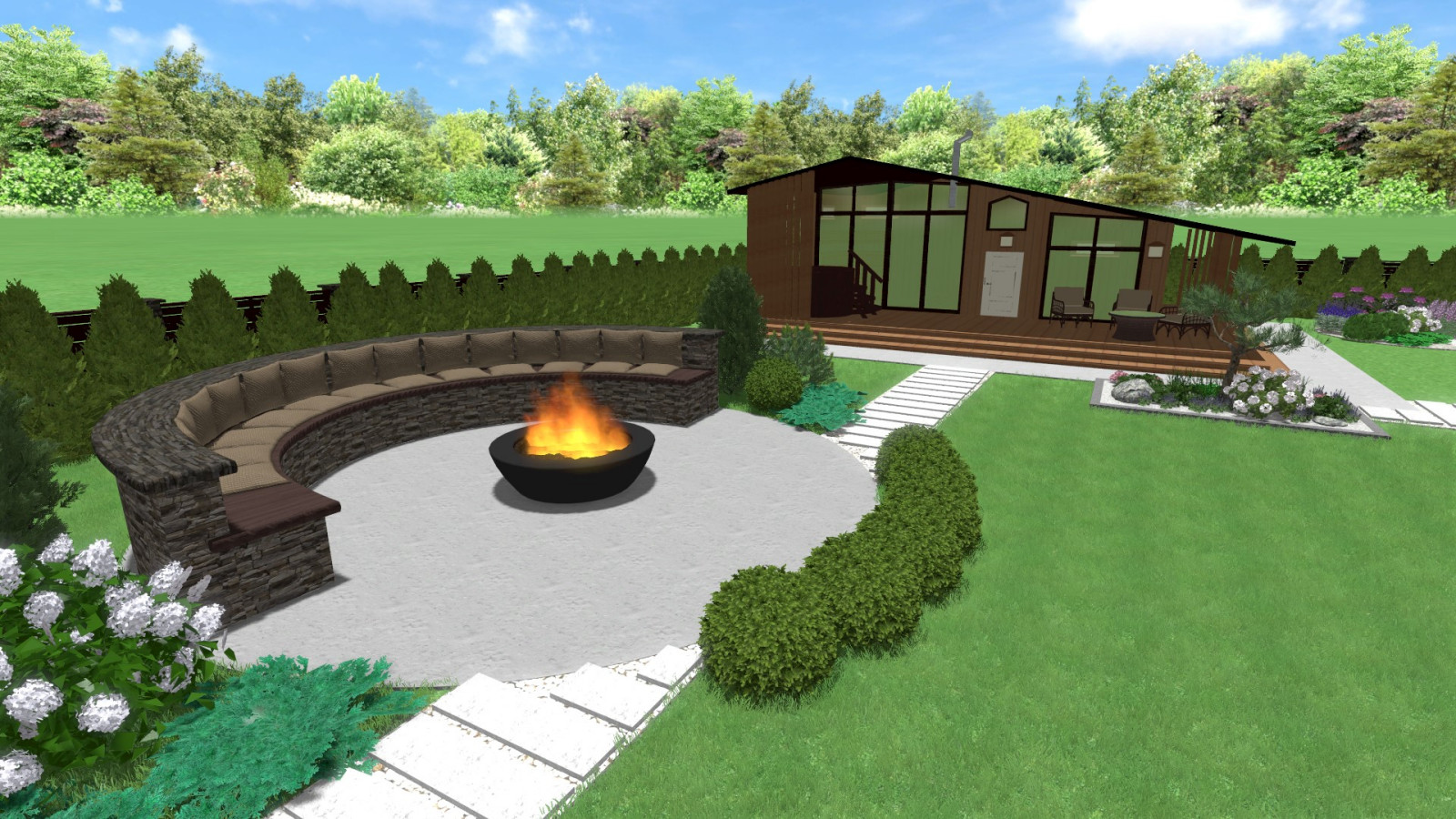 3D ландшафтный проект 1500 руб./сотка + все планы и чертежи