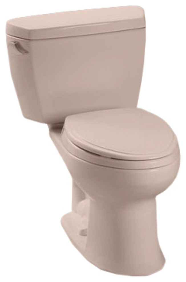 Toto Drake 2Piece Elongated Toilet w/1.6 GPF Flush Traditional Toilets by Houzz
