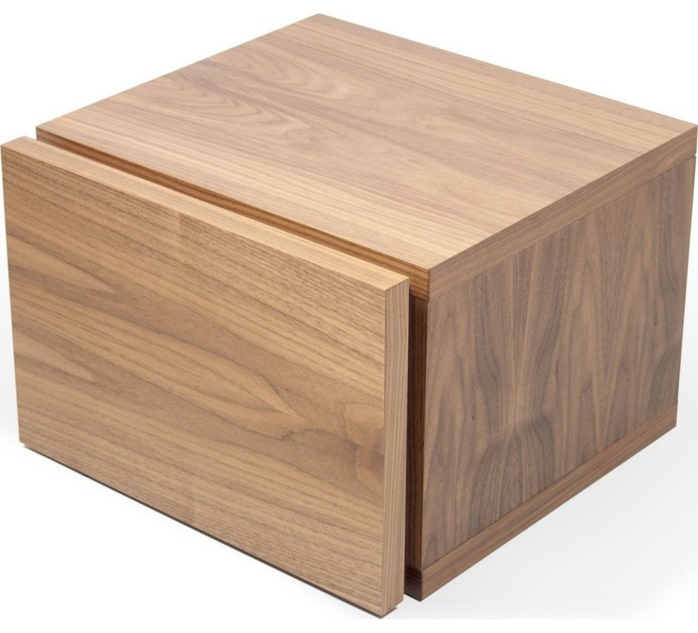 Tema Float Night Stand Table With 1 Drawer Contemporary Nightstands