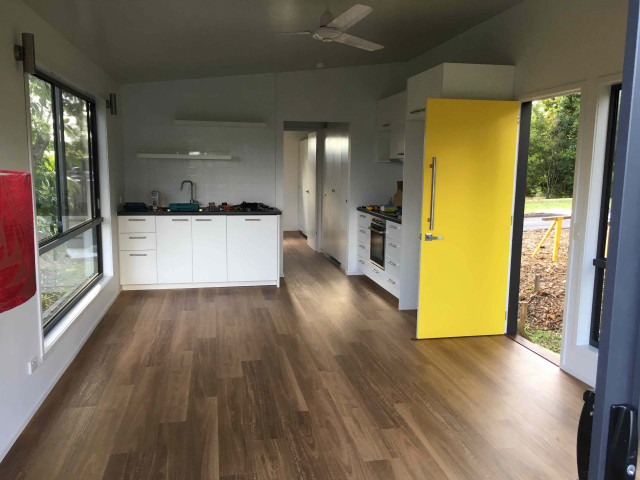 Caza Banana Living Dining costero-cocina