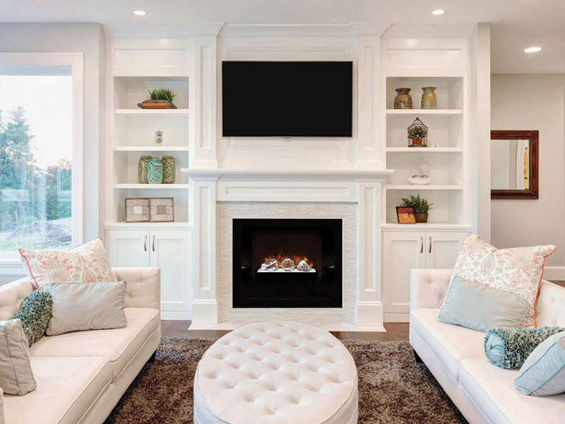 Electric Fireplaces Transitional Family Room Kansas City by The