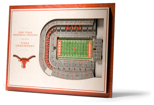 Ncaa Texas Longhorns 5 Layer Stadiumviews 3d Wall Art Contemporary Wall Accents By Stadiumview Products