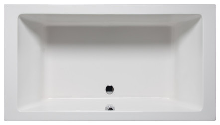 Malibu Rincon Rectangle Soaking Bathtub 66x36x22 White