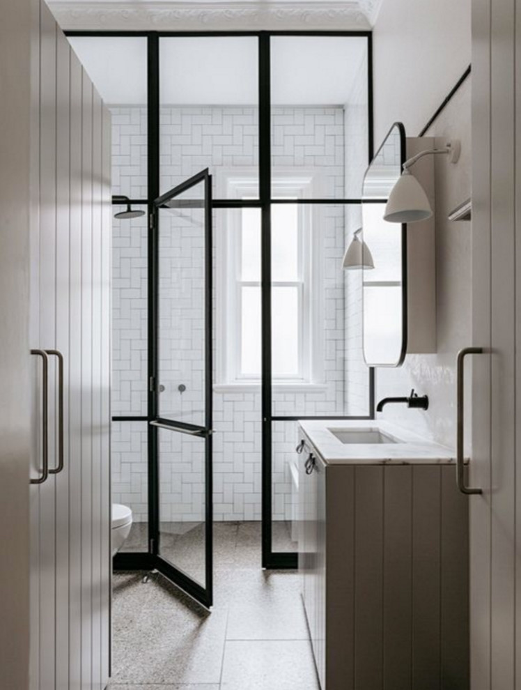 Inspiration for a contemporary bathroom in Sydney.