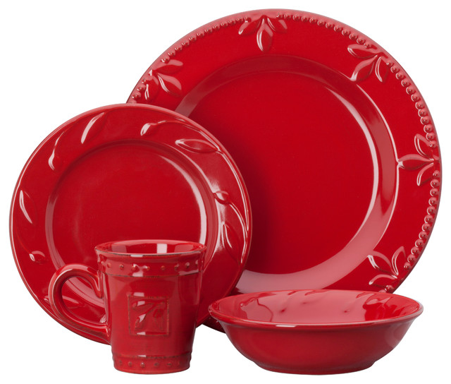 Sorrento Placesetting, Ruby Red
