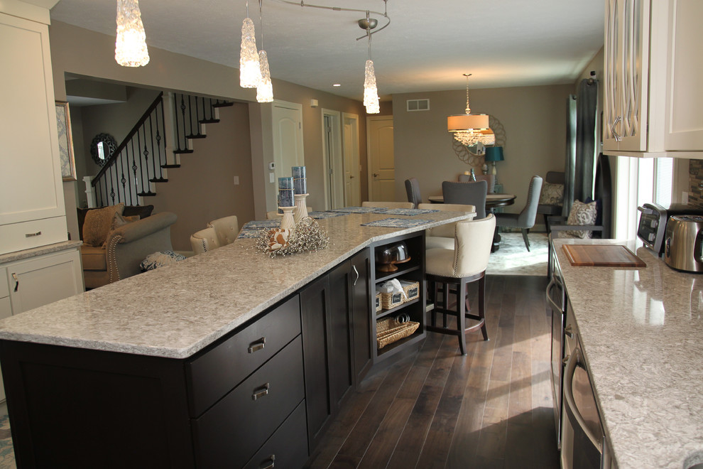 Transitional kitchen photo in Cedar Rapids