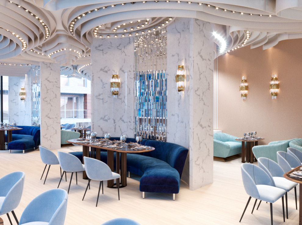 Дизайн-проект греческого ресторана