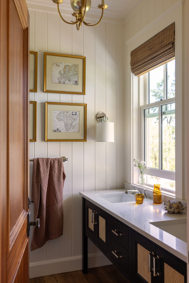 Example of a classic powder room design in Atlanta
