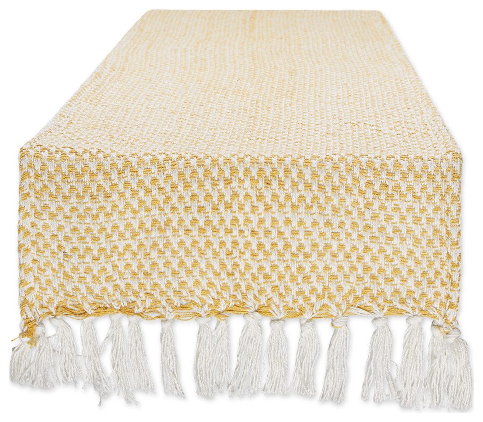 Honey Gold Woven Table Runner 15x108 - Contemporary - Table Runners ...