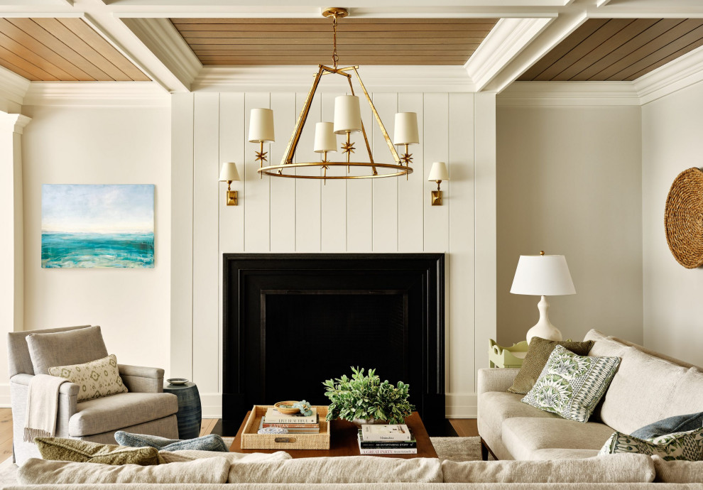 Watch Hill Coastal Classic - Beach Style - Living Room - Providence ...