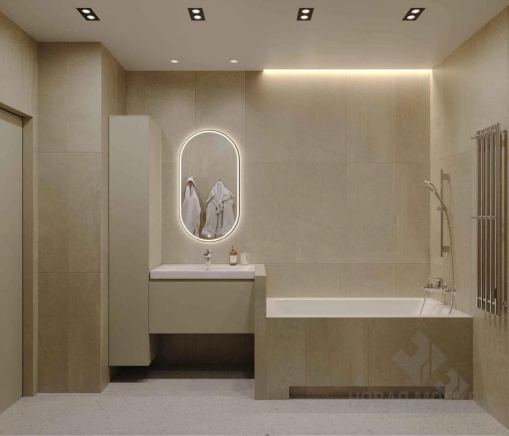 Дизайн-проект санузла 6,2 кв.м в квартире на Пестовском переулке