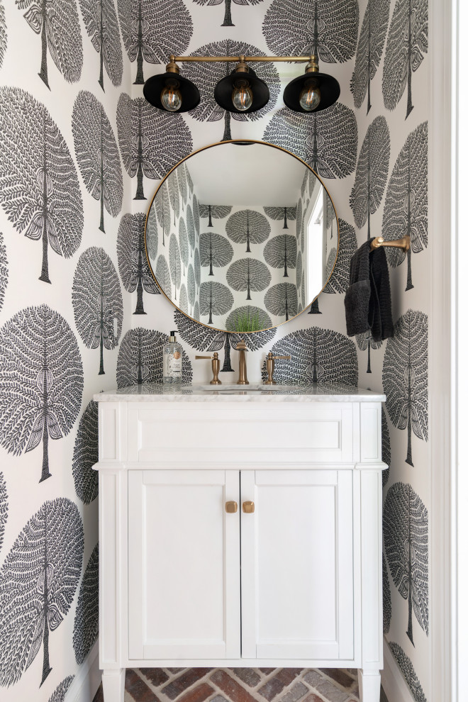Design ideas for a country powder room in Philadelphia.