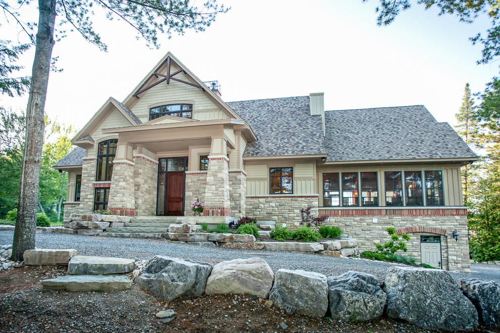 Buckshot Lake Cottage Rustic Exterior by Jim Bell