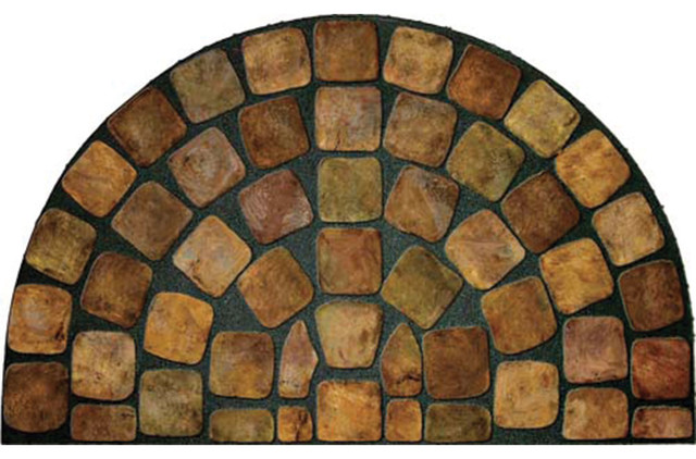Masterpiece Medieval Stones 1 2 Round Mat Contemporary