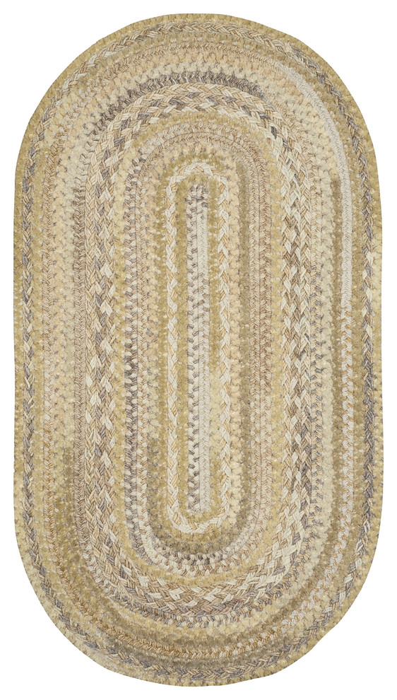 Harborview Braided Oval Rug, Natural Farmhouse Area Rugs by Capel