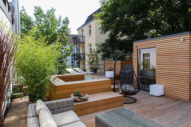 Dachterrassenlandschaft deck