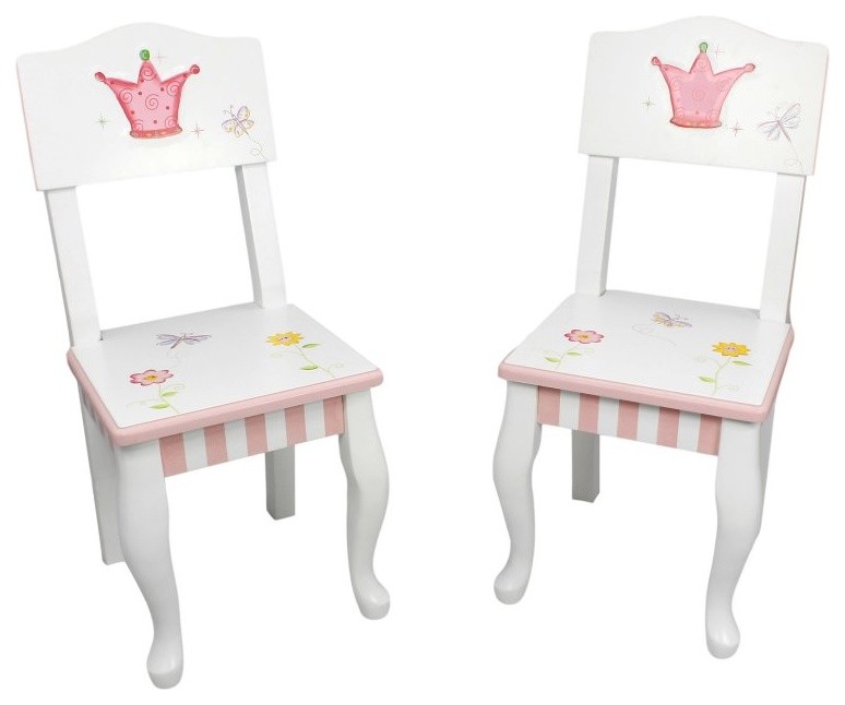 Fantasy Fields Princess & Frog Chairs - Set of 2 Multicolor - W-7395A/2