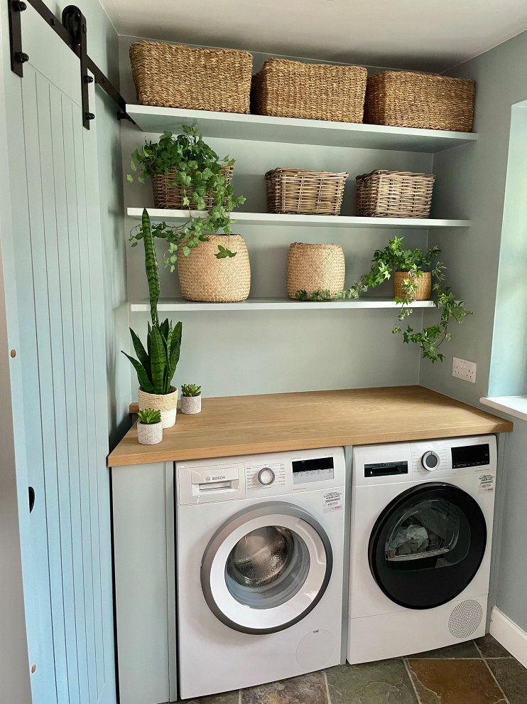 Design ideas for a modern laundry room in Oxfordshire.
