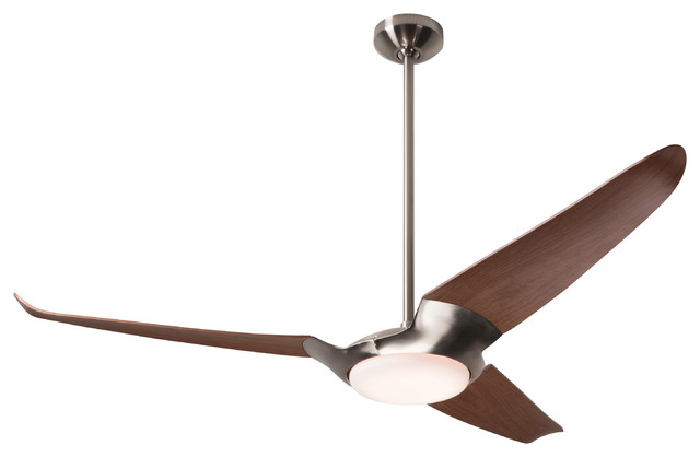 Modern Fan Ic Air3 Led Light Bright Nickel 56 Ceiling Fan With Remote Control