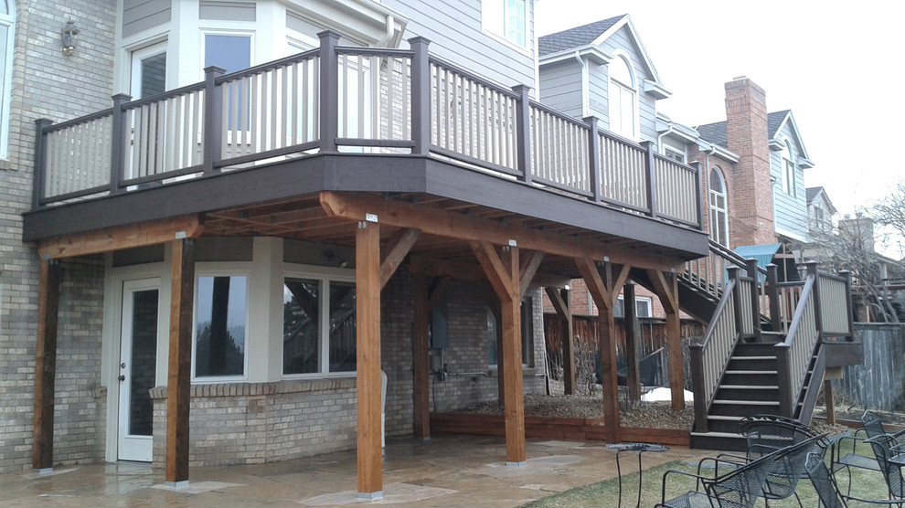 Inspiration for a modern deck remodel in Denver