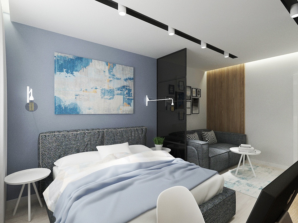 Дизайн-проект однокомнатной квартиры в современном стиле