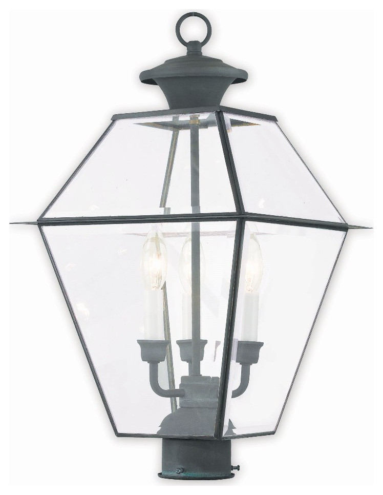 Livex Lighting 2384-61 Westover - Three Light Outdoor Post Lantern