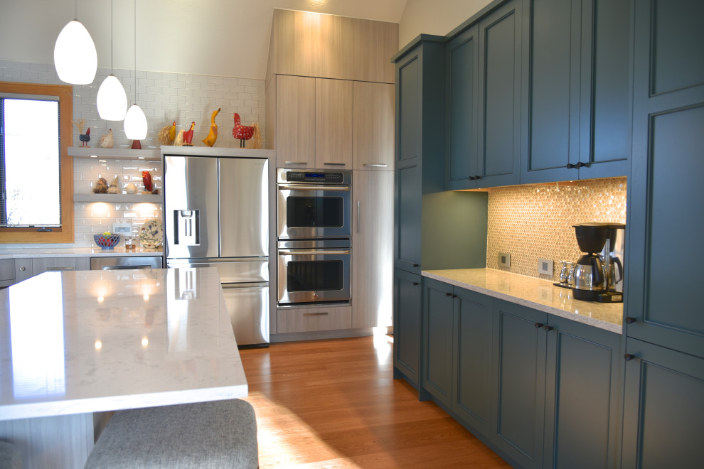 Kitchen - transitional kitchen idea in Denver
