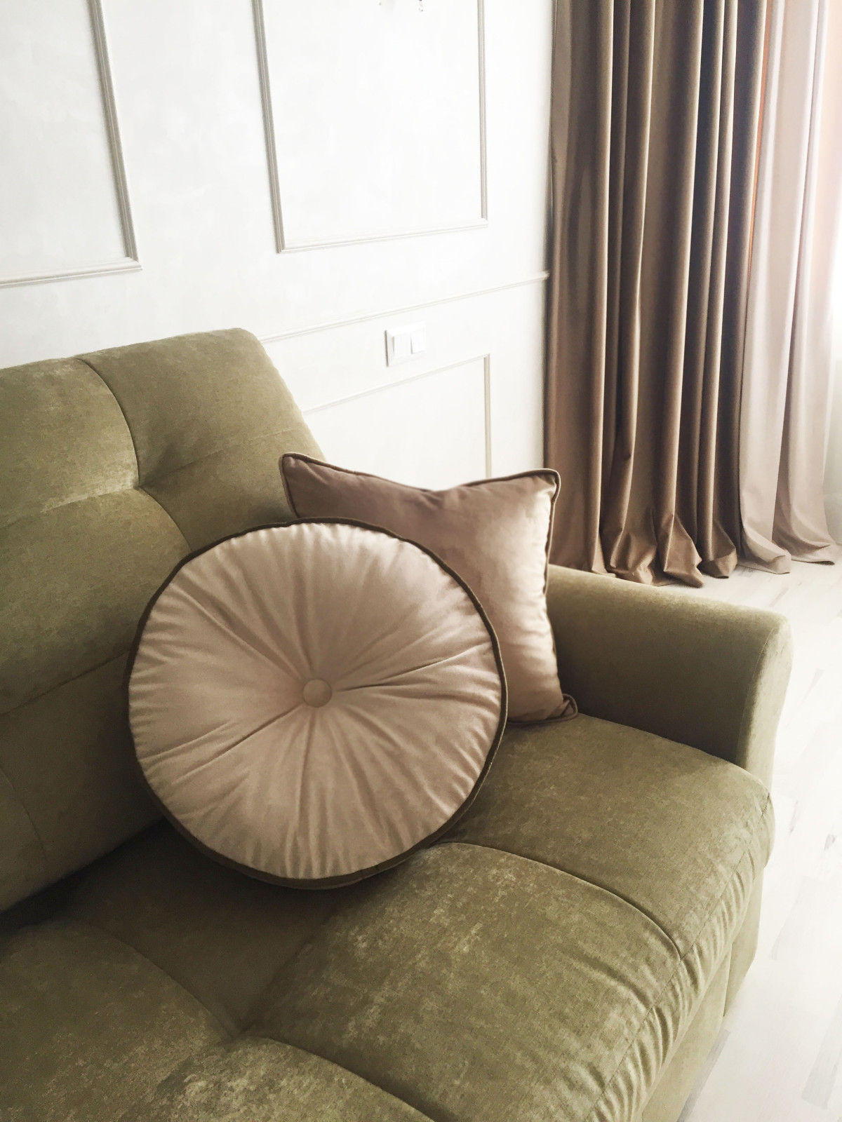 Текстильное оформление квартиры На Мичуринском проспекте