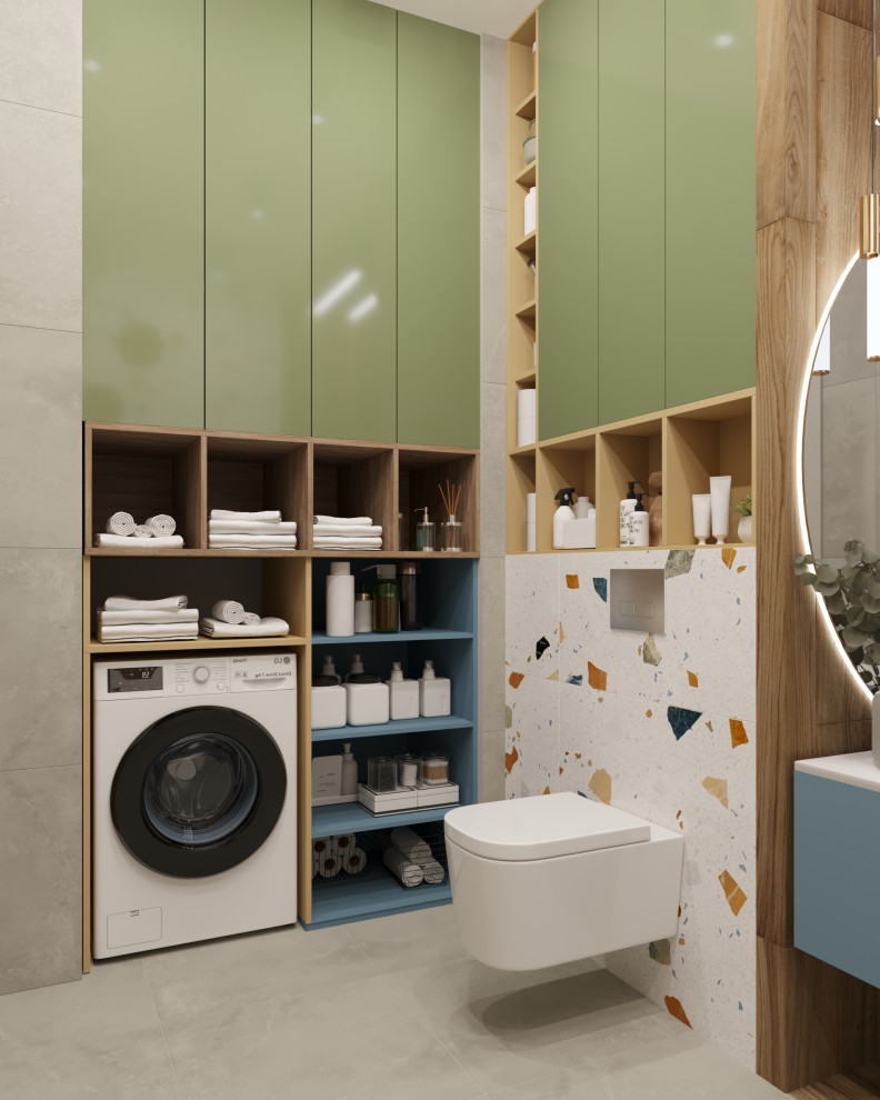 Ванная комната по проекту monochrome design