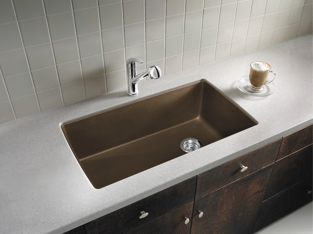 Blanco Silgranit Kitchen Sinks clasico-cocina