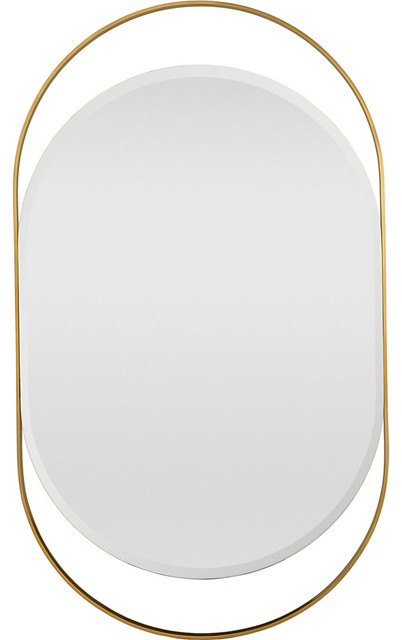 Brass Frame Contemporary Wall Mirrors By Maitland Smith Brass Frame Contemporary Wall
