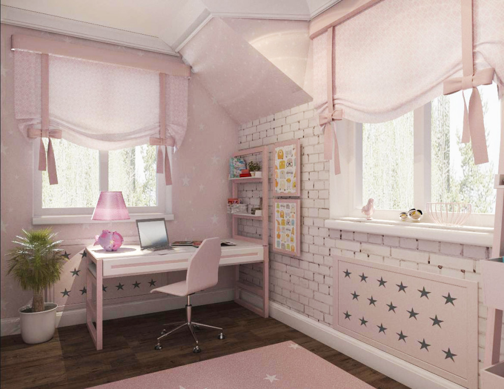 дестские комнаты в мансардных помещениях