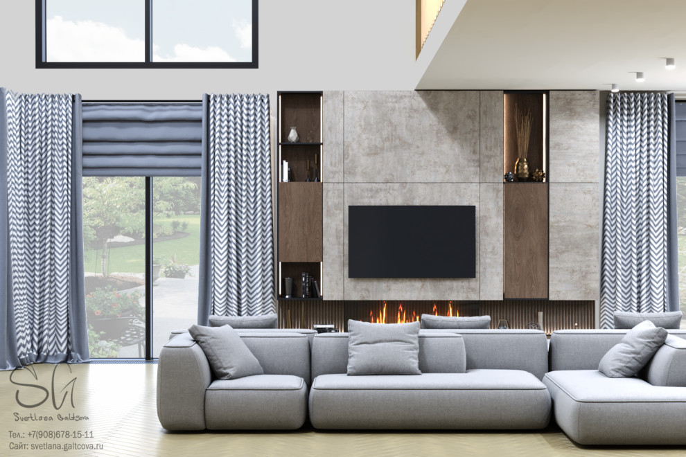 Визуализация двухэтажного дома