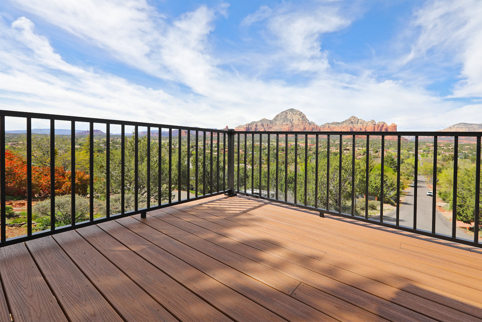 Large deck in Phoenix with no cover.