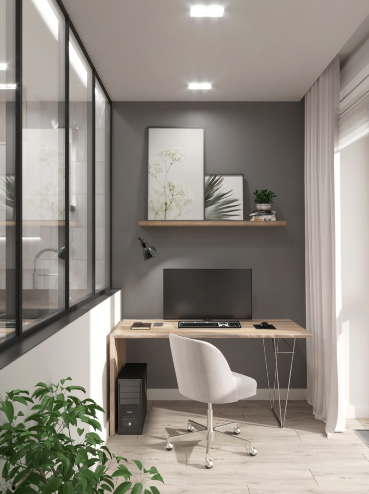 Пастельная квартира с яркими акцентами