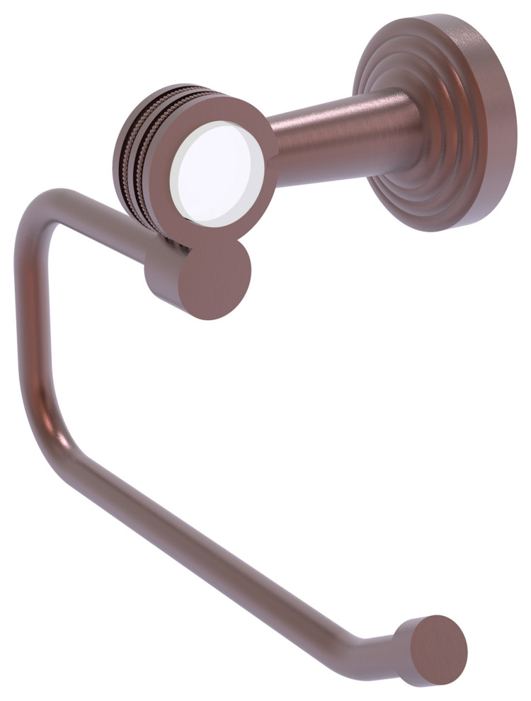 Pacific Beach Euro Style Dotted Accent Toilet Tissue Holder, Antique Copper