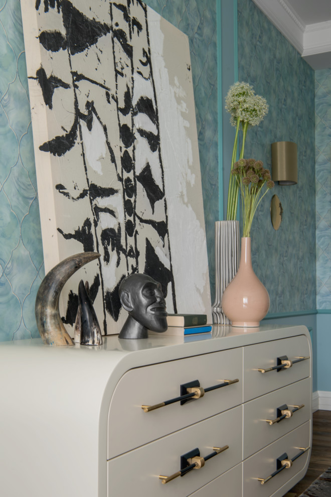 Спальня в цвете "тиффани"