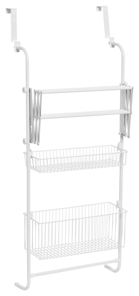 Metal Over the Door Drying Storage Rack, White - Drying Racks - by ...