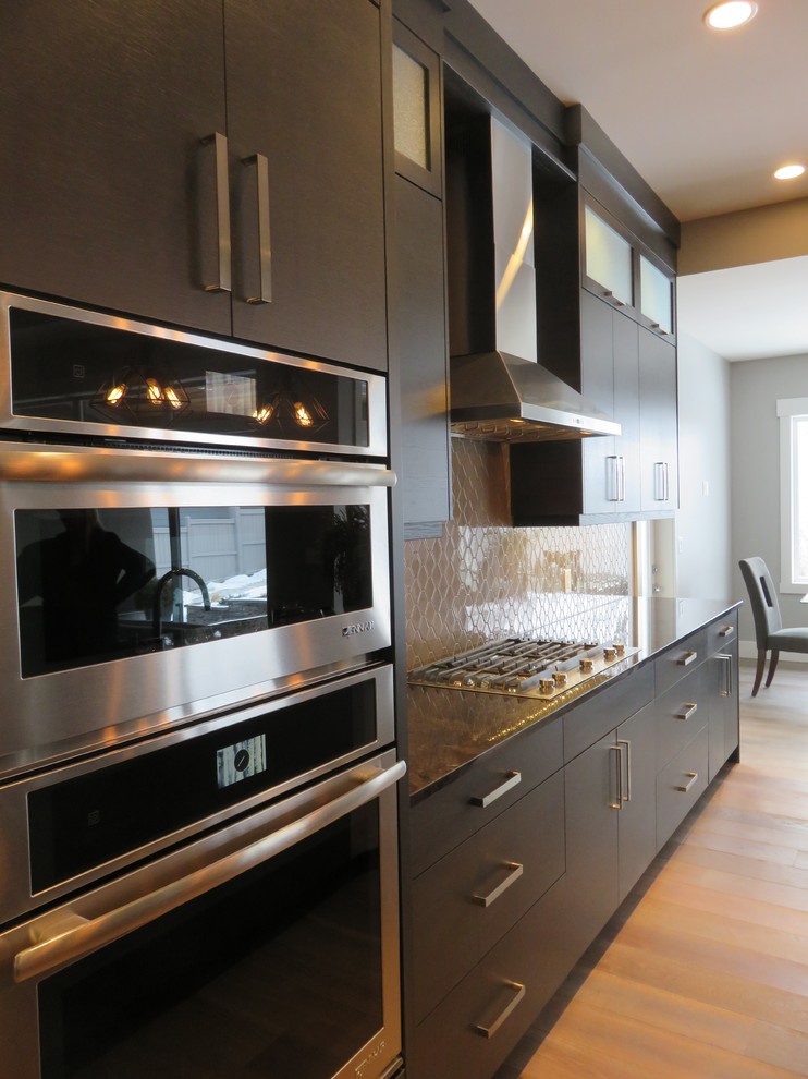 Inspiration for a transitional kitchen remodel in Calgary