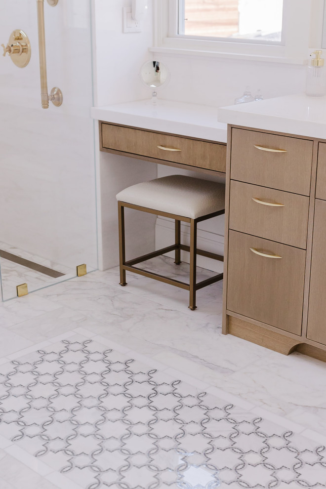 Timeless Marble Moroccan Bathroom Renovation