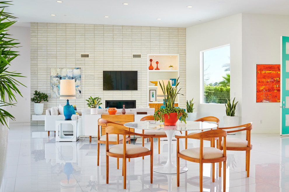 Inspiration for a 1950s home design remodel in Orange County