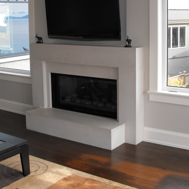 Contemporary Fireplace Surrounds Contemporain Vancouver par Foxcraft Stoneworks Inc. Houzz