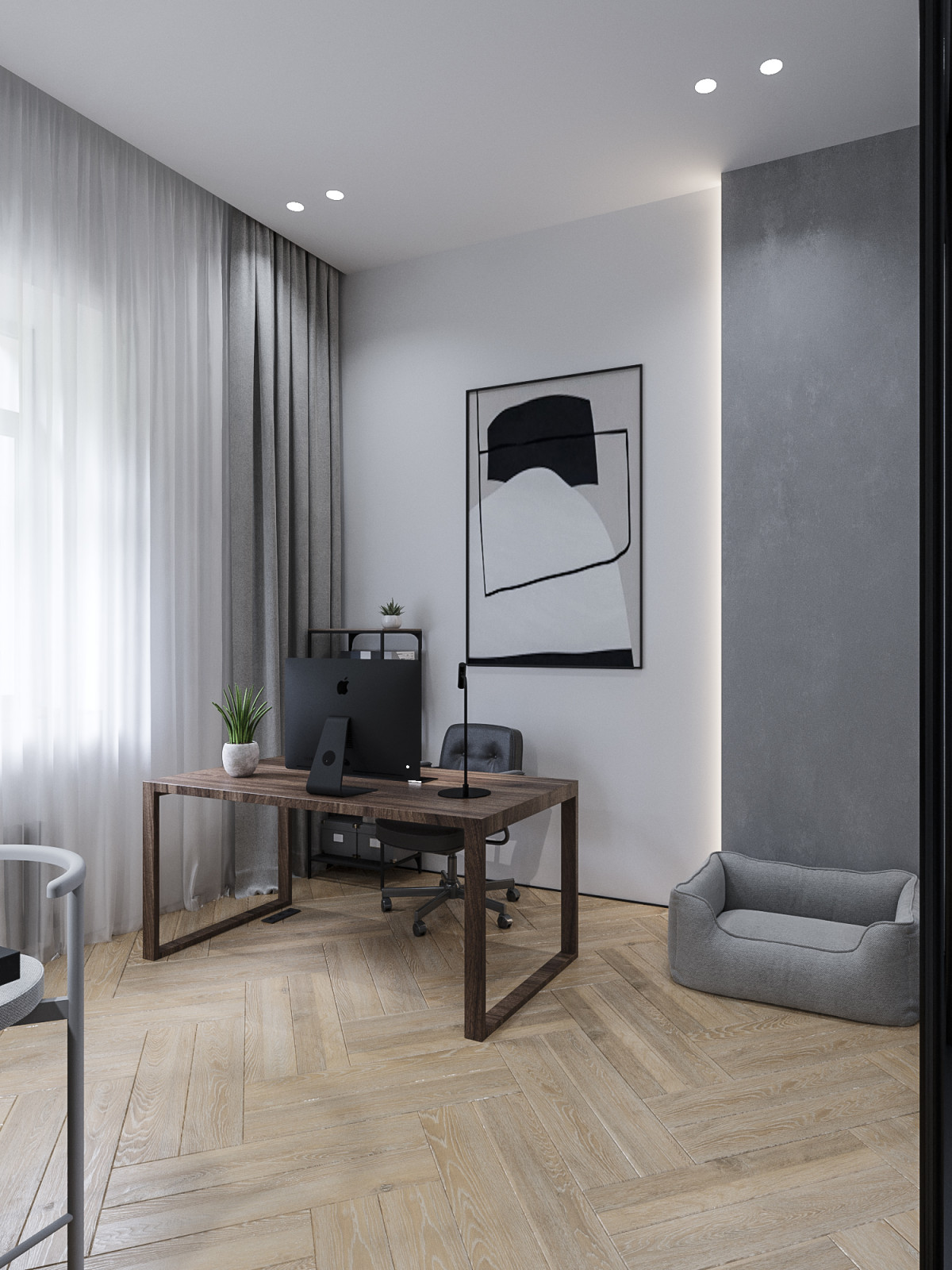 Серый минимализм в центре Петербурга