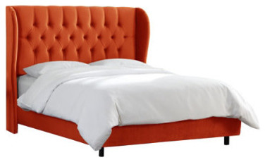 Tufted Wingback Bed - Grandin Road