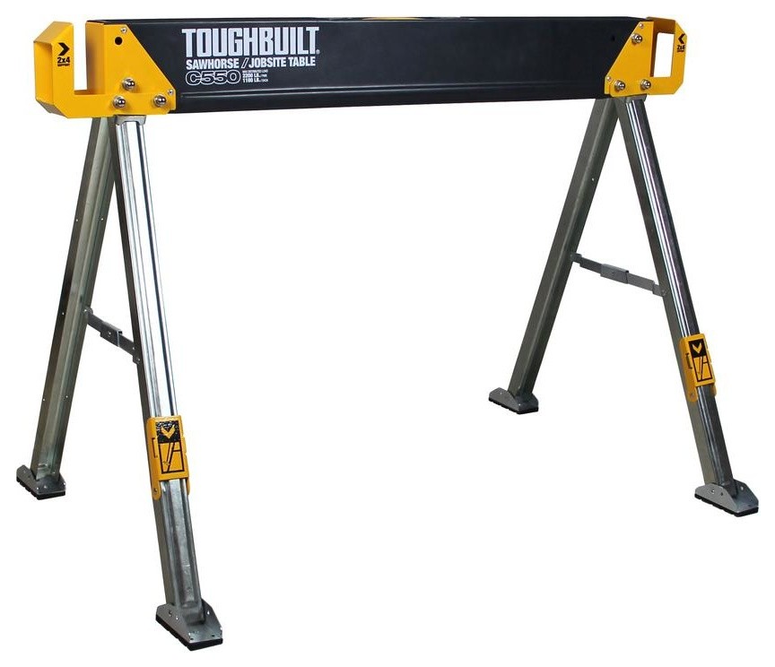 Toughbuilt TB-C550  Steel Sawhorse and Jobsite Table  1100 lb. Capacity