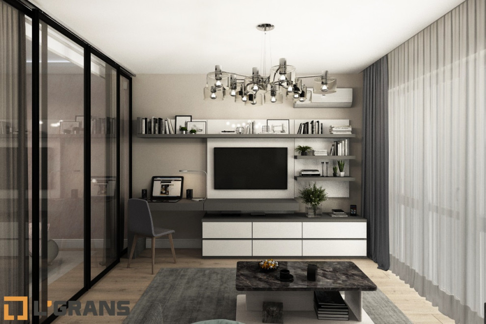 Дизайн интерьера 2к. квартиры по ул. Вахова, 4 в Хабаровске